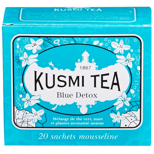 Kusmi tea "Вlue Detox" зеленый чай, саше (2,2гр *20шт) 2,2гр