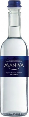Минеральная вода «Maniva» Sparkling Water, Манива 0.375л, с газом, стекло