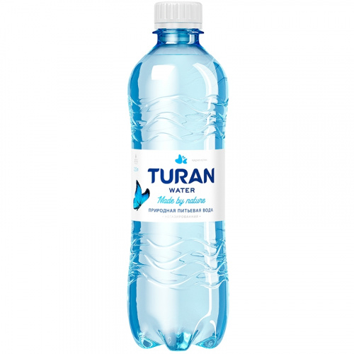 Минеральная вода «Turan» 0.5л, без газа, пэт