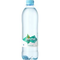 Минеральная родниковая вода «Gletcher», 0.5л, с газом, пэт