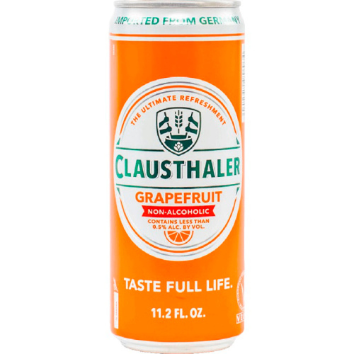 Безалкогольное пиво Clausthaler Grapefruit, Клаусталер Грейпфрут 0.5%, 0.5, банка