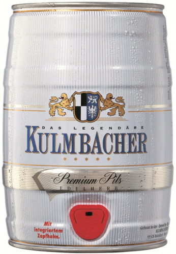 Kulmbacher Edelherb Premium Pils, Кульмбахер Эдельхерб Премиум Пилс светлое 4.9%, 5л, банка