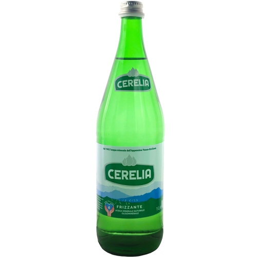 Минеральная вода Cerelia Frizzante, Черелия Фризанте 1л, с газом, стекло Минеральная вода Cerelia Frizzante, Черелия Фризанте 1л, с газом, стекло