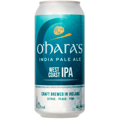 Пиво O`Hara`s West Coast IPA, О`Хара Вест Кост ИПА светлое 6.2%, 0.44, банка Пиво O`Hara`s West Coast IPA, О`Хара Вест Кост ИПА светлое 6.2%, 0.44, банка