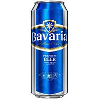 Пиво Bavaria Premium, Бавария Премиум 5.0%, 0.5, банка