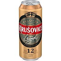 Пиво Krusovice Lezak 12, Крушовице Лежак 5.2%, 0.5л, банка