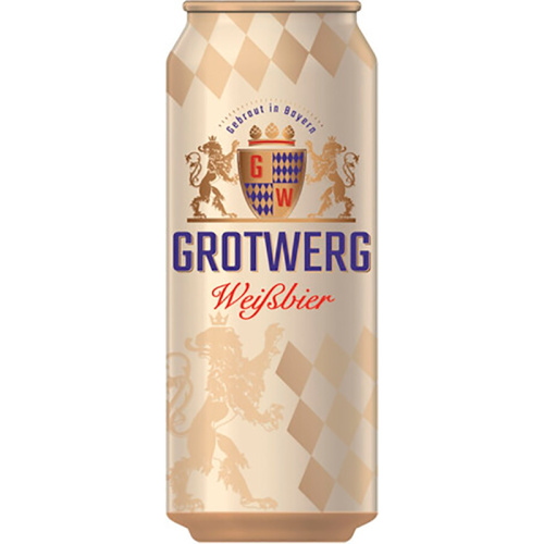 Пиво Grotwerg Weissbier, Гротверг Вайсбир cветлое 4.9%, 0.5, банка