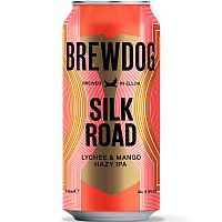 Пиво Brewdog Silk Road Lychee & Mango IPA, Брюдог Силк Роад ИПА со вкусом личи и манго 6.5%, 0.44, банка
