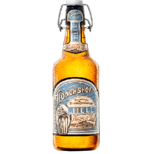 Пиво Monchshof Hell, Мюнхов Хелл 4.9%, 0.5, стекло