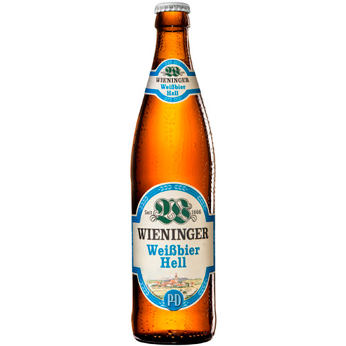 Пиво Wieninger Weisbier Hell, Винингер Вайсбир Хель светлое 5.3%, 0.5, стекло