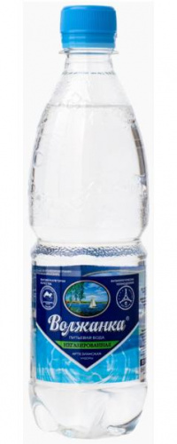 Волжанка питьевая негазированная вода ПЭТ 0,5 л.