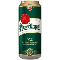 Пиво Pilsner Urquell, Пилснер Урквелл светлое 4.4%, 0.5, банка