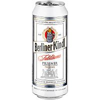 Пиво Berliner Kindl Jubilaums Pilsener, Берлинер Киндл Юбилеумс Пилснер 5.1%, 0.5, банка