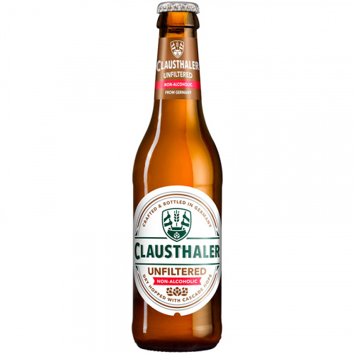 Безалкогольное пиво Clausthaler Unfiltered, Клаусталер Нефильтрованное, 0.5%, 0.33, стекло