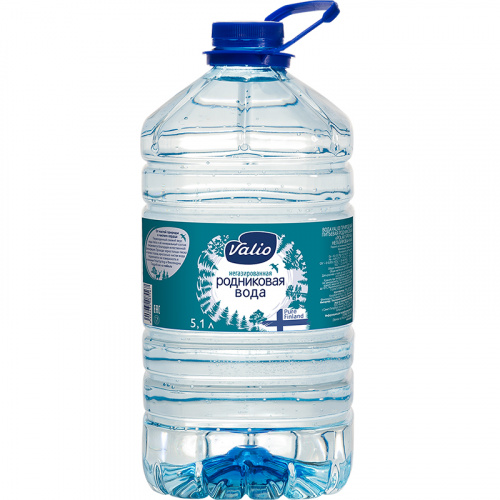 Вода родниковая Valio, негазированная 5,1 л (1шт. в упаковке)