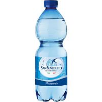Минеральная вода с газом San Benedetto 0.5 Сан Бенедетто 0.5 газированная Пластик