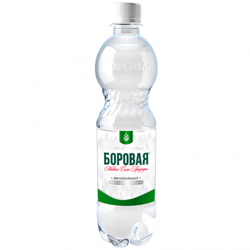 Минеральная питьевая вода «Боровая» лечебно-столовая, сульфатно-кальциевая 0.5л без газа, пэт