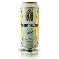 Пиво Krombacher Pils, Кромбахер Пилс светлое 0,5л., 4,8%, банка