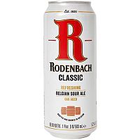 Пиво Rodenbach, Роденбах темное непастеризованное 5.2%, 0.5, банка