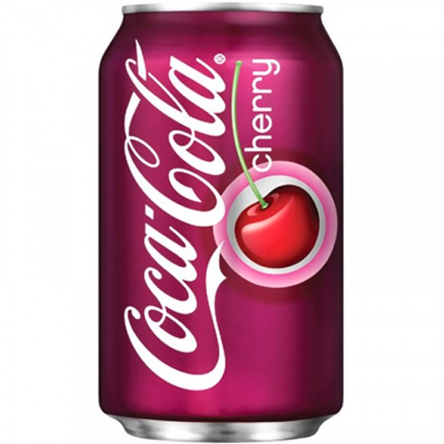 Газированный напиток «Coca-Cola» Cherry, Кока Кола Черри 0.33, банка, со вкусом вишни (Германия)