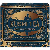 Чай Kusmi tea «Earl Grey Intence» Bergamot flavoured black tea with lemon peel, Саше (20шт)