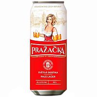 Пиво Prazacka, Пражечка светлое 4.0%, 0.5, банка