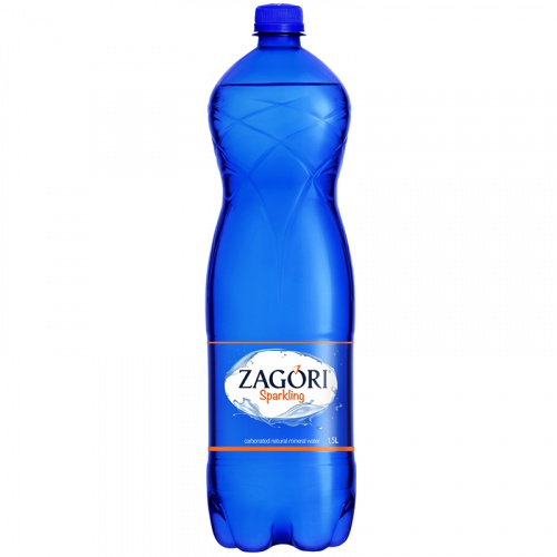 Природная Минеральная вода Zagori 1,5 литра ПЭТ с газом