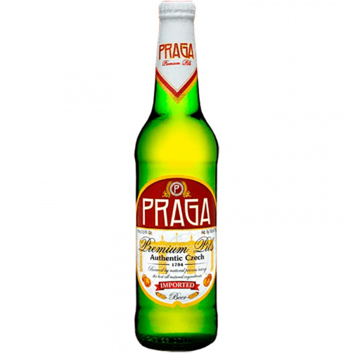 Пиво Praga Premium Pilsl, Прага Премиум Пилс светлое 4.7%, 0.5, стекло