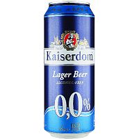 Пиво безалкогольное Kaiserdom Lager Beer Alcohol-Free, Кайзердом Лагер 0%, 0.5, банка
