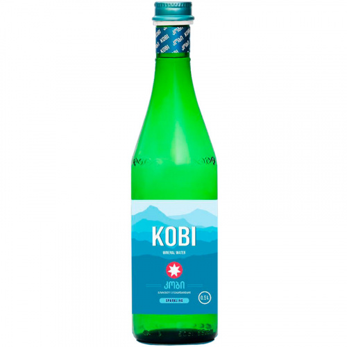 Минеральная вода KOBI 0.5 л, газ, стекло