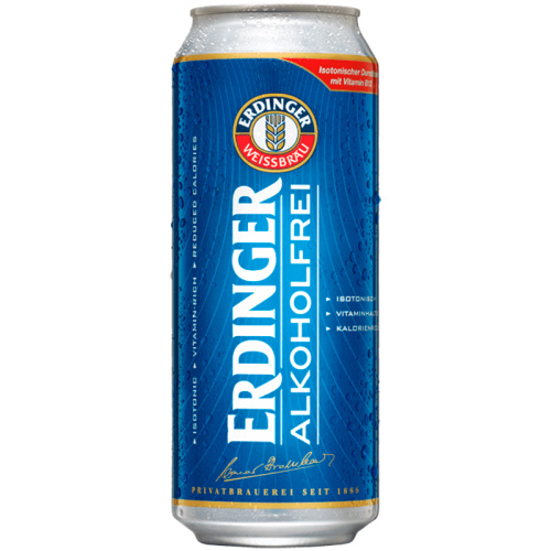 Пиво безалкогольное Erdinger Alkoholfrei, Эрдингер 0.5%, 0.5, банка