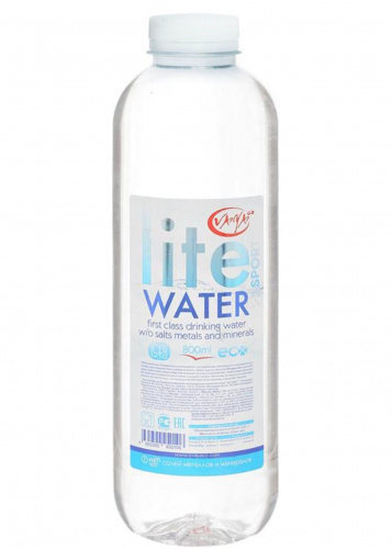 Питьевая вода Lite Water 0,8 л, 6 шт/уп, без газа, пластик