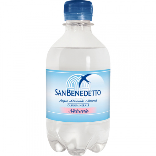 Минеральная вода с газом San Benedetto, Сан Бенедетто 0.33 негазированная пластик