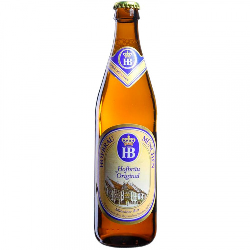 Пиво Hofbrau Munchner Weisse, Хофброй Оригинал светлое 5.1%, 0.5, стекло